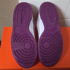 Nike Dunk Low White Purple Plum Eclipse Size 5Y Womens 6.5 FB9109-101 Shoes