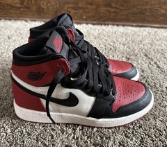 Air Jordan 1 Retro High OG Bred Toe GS 5Y Women’s 6