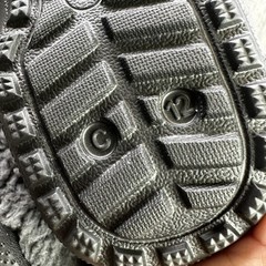 Crocs Classic Lined Clogs Kids J12 Black Grey Sherpa Fleece Warm NEW