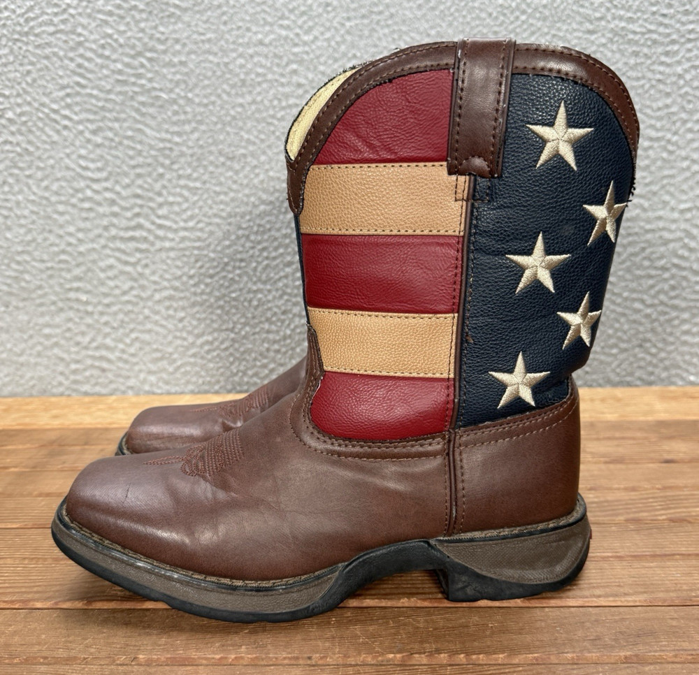 Durango Boots Kids 5M Multicolor Lil Rebel Patriotic 8″ Western Cowboy Boot