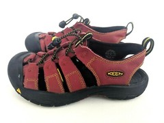 Keen Whisper Big Kid Size 4 Red Slip On Closed-Toe Hiking Trail Walking Sandals
