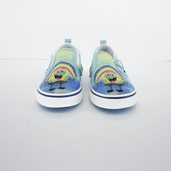 Vans Kids Spongebob Squarepants Imagination Slip On Shoes Rainbow Size 10K NoBox