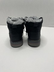 Mishansha Snow Boots Kids Size US 4.5 Black Water Resistant Lined High Top