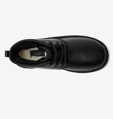 NEW UGG Neumel II Boot Black Leather Big Kids US3/UK2/EU35 (1136847K)
