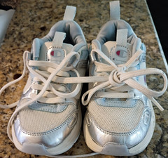 Champion 93Eighteen Low Top Mesh Lace-Up Athletic Sneaker White/Silver/Pink