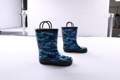Lone Cone Unisex Kids Rain Boots AC2 Blue Shark Camo US: 11 EU: 28 UK: 10