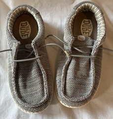 Cute Hey Dude Wally Stretch Sox Kids Slip On Gray Shoes Size J 1