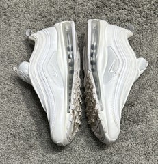 Nike Air Max 97 Triple White Metallic Silver 921522-104 Youth GS 7Y WO’s 8.5