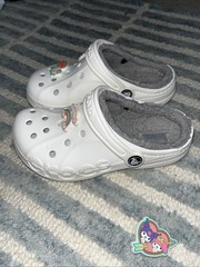 Crocs Baya Lined White w Gray Lining Hello Kitty Rainbow Black Cat Gibbits Jr 1