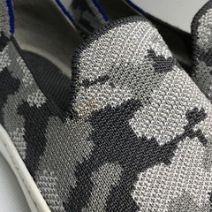 Rothy’s Kid’s Slip-on Grey Camouflage Sneakers ~ Kid Size 3 Shoes, Gray Camo
