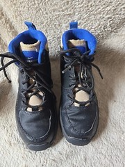 Nike Manoa LTR Black Leather High Top Boot Sneaker BQ5373-003 Youth Size 1.5