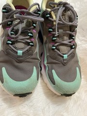 Nike Air Max 270 React GS Grey Trainer Sneakers BQ0103-007 Size 5Y Big Kid Shoes
