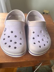 Crocs Kids Crocband Clogs – Lavender/Neon Purple – Children’s Size 1