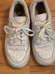 nike air force 1 gs low top leather size 2Y white 314193-117 youth 2 ❤️cb15m3