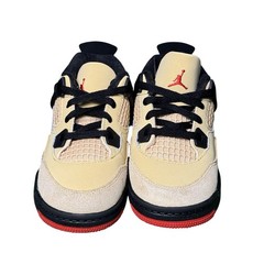 Air Jordan 4 Retro Pizza Sesame Red Black IH2095-200 Toddler 10C Kids Sneakers