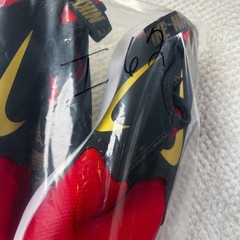 Nike Flex Runner Kids University Red Black Gold Slip On Sneakers AT4662-605 4Y