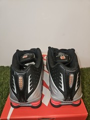 Size 6.5Y – Nike Shox R4 Metallic Silver Picante Red Sneaker CW2626-005 (GS) NEW