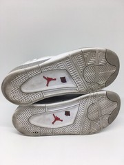 Nike Air Jordan 4 Retro Cement White Oreo PS Pre School Size 2 Youth Used