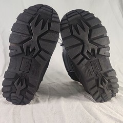 Boots Kid 3 Itasca Insulated Waterproof Canvas & Rubber Winter Snow Grey & Black