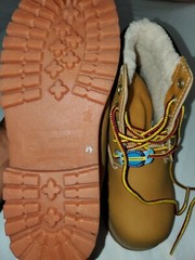 CHILDRENS WATERPROOF BOOTS TAN/GOLD COLOR NWT