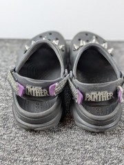 Crocs Classic Marvel Black Panther Kids Size J4 Wakanda Forever All-Terrain Clog