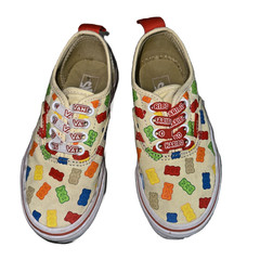 Vans X Haribo Slip Ons Gummy Bears Unisex Kids Collection Sz 11.5
