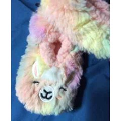 2pair slippers-Colorful Llama and Unicorn