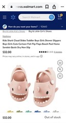 Kids Shark Cloud Slides – pink size EU 30-31 / US 12.5-13.5