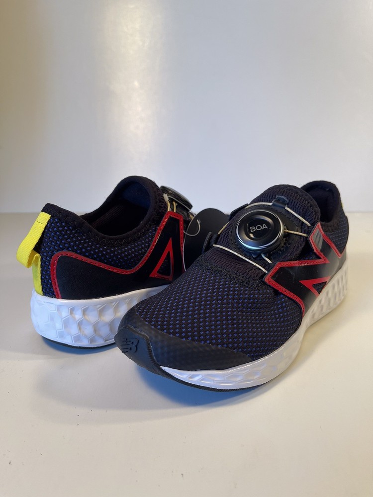 New Balance PKNSPVB, BOA System, Kids Size 12.5, Preschool, Blue/Black/Red