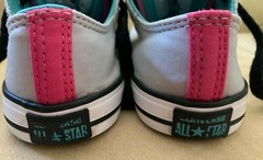 Converse All Star Chuck Taylor Double Tongue Sneaker US 9/UK 9/EUR 25 Gray/Pink