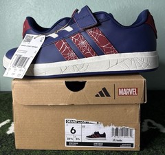 US Youth 6 – Marvel x Adidas Grand Court “Spider-Man – Dark Blue” JS2343