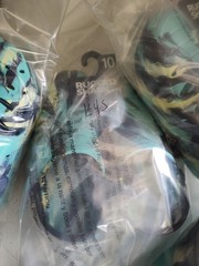 Rugged Shark Clogs Toddler Size 10 Blue/ Green Tie Dye