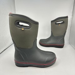Bogs Classic II Texture Waterproof Insulated Gray Boots Youth Size 4 US