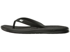 Nike SOLAY THONG (GS/PS) Kids Black/White 882827-001 Sandals size 11 C