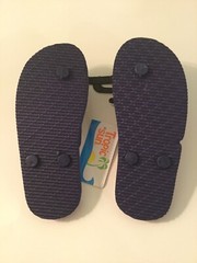 patriotic USA flip flops Size 11 12Y flag American stars stripes shoes