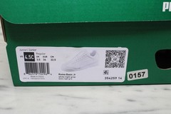 Puma Roma Basic Jr Kids‘ Sneakers – White (US 4.5C) NEW IN BOX