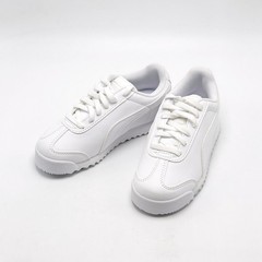 *NEW* PRE-SCHOOL KIDS PUMA Basic (PS) PUMA WHITE / GREY (361594 14) 👍