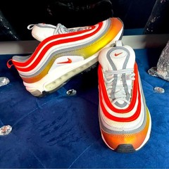 Nike Air Max 97 SE GS Metallic Red Bronze Team Orange CT9637-900 Size 5.5Y