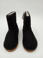 Old Navy Shearling Style Boots Kids Size 13 Black Adora Faux Fur Lined Winter