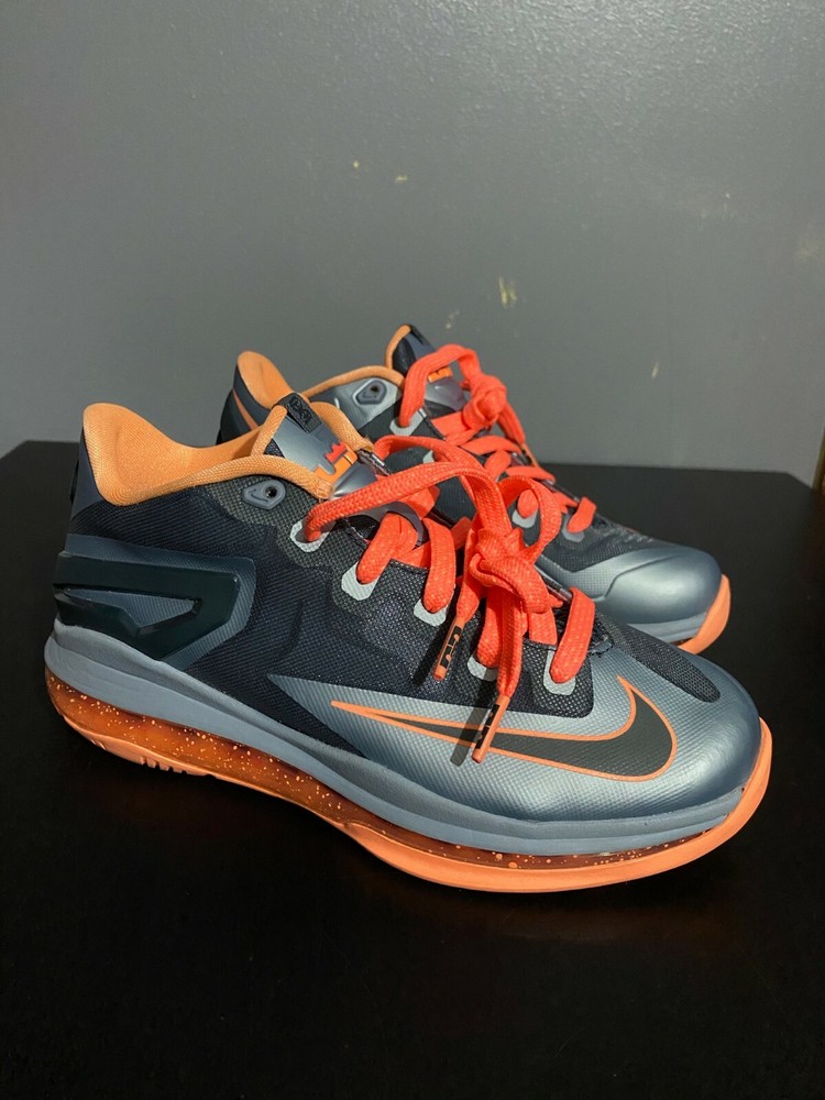 NIKE LEBRON 11 LOW GS KIDS MANGO GREY SZ 4 644534-004 LAVA 4Y WOMENS 5.5 1 7 8 9