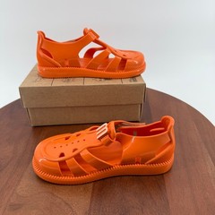 Mini Melissa Hip Daydream BB Orange Jelly Sandals Kids Size 12 Vegan 35903