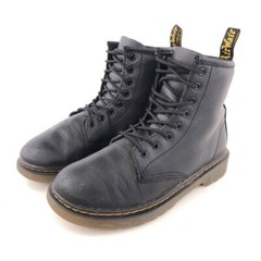 Dr. Martens 1460 Pascal Junior Boots Youth Kids Size 3 EUR 34 Black Leather Zip