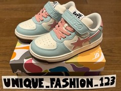 A Bathing Ape Bape Sta #2 Kids Green Pink White Blue US 8k UK 7.5k EU 25 14cm