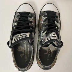 Converse All Star Junior Space UFO Lazer Dinos Dinosaurs Sneakers 665392C Size 1