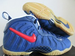 Nike Little Posite Pro (Gs) Blue Void-University Red-White Sz 6.5Y [644792-405]
