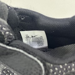Nike Renew Run hook and loop Little Kid Running Shoes CT1436-091 Black size 13c