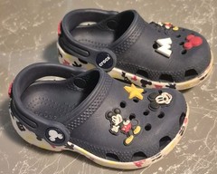 Crocs Mickey Mouse Unisex Kids Navy Clog Shoes Slip,Size C7