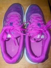 Nike Flex Experience 4 Print GS Youth 7Y Purple/White/Pink Blast athletic shoes