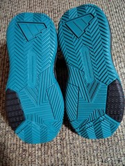 Adidas Kids Ownthegame 3.0 K Shoe Black/ White/ Teal Size 1