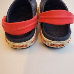 Crocs Mickey Mouse Disney Clogs Children’s 6-7Character Blue Red Strap
